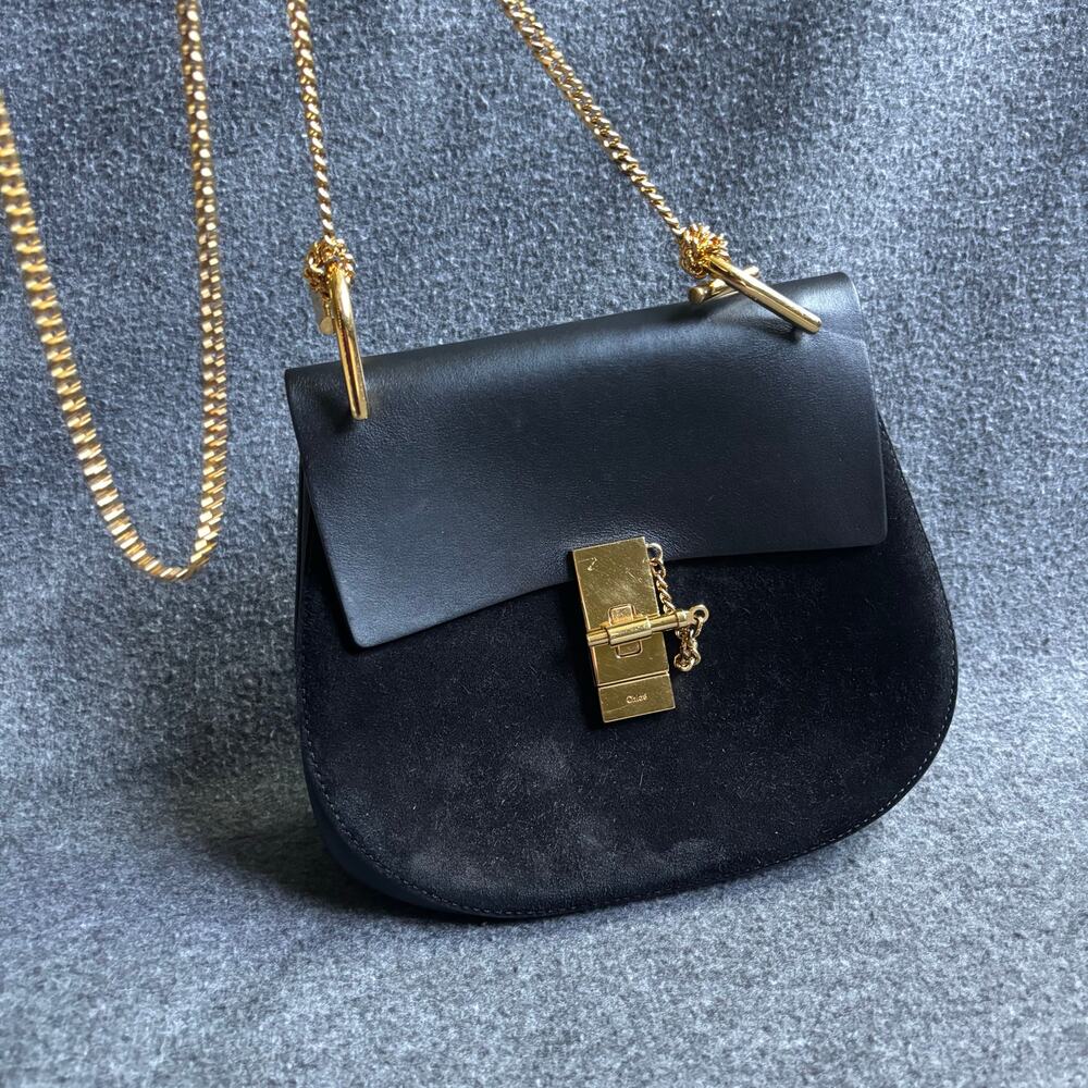 Chloe Drew Lambskin Suede Shoulder bag